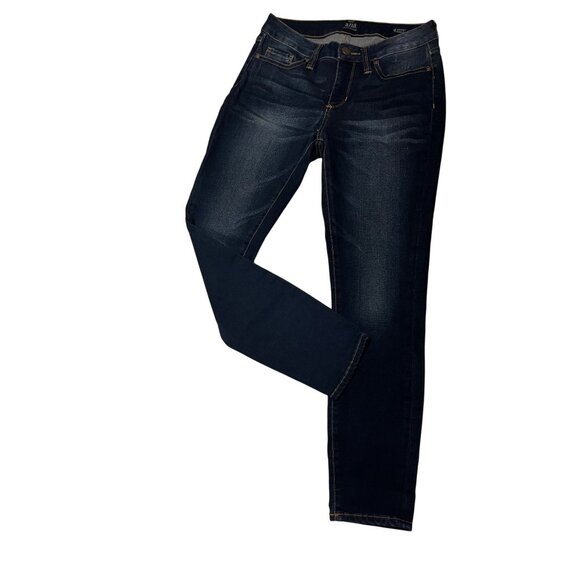 A.n.a Skinny Ankle Jeans Size 4 Dark Wash Denim Stretch Casual - Picture 1 of 4